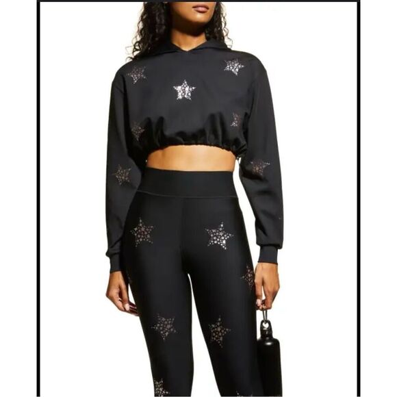 NWT Ultracor Nebula Star PYXIS Cropped Hoodie size M athletic yoga hipster - Picture 2 of 10